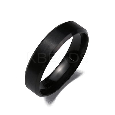 PVD Vacuum Plating Matte Style 304 Stainless Steel Wide Band Finger Rings for Women Men LS-RJEW-WH0009-14G-EB-1