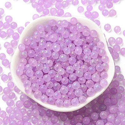 Luminous Glow in the Dark Transparent Glass Round Beads GLAA-F124-B01-1