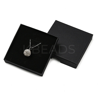 Square Cardboard Paper Jewelry Box LS-CON-D014-01C-02-1