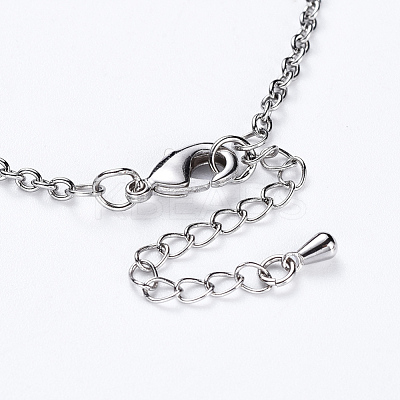 Acrylic Beads Pendant Necklaces NJEW-JN02416-1