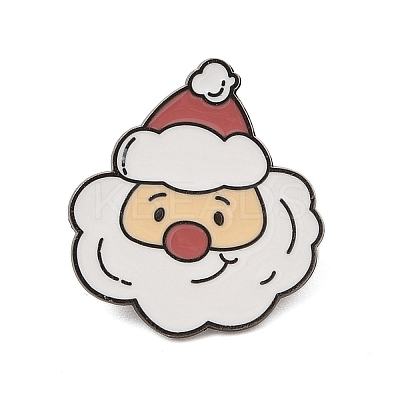 Christmas Theme Zinc Alloy Enamel Pin Brooch for Backpack Clothes LS-JEWB-R003-02EB-09-1
