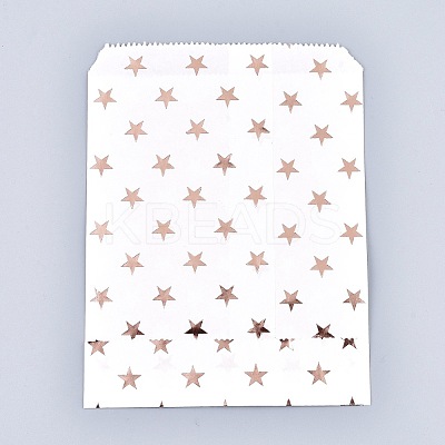 Star Pattern Eco-Friendly Kraft Paper Bags X-AJEW-M207-G01-01-1