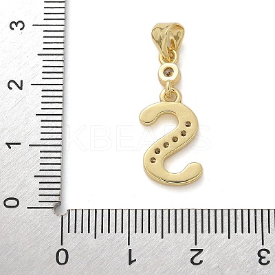 Brass Micro Pave Cubic Zirconia Pendants KK-M319-02G-S-1