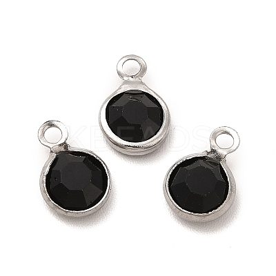304 Stainless Steel with Glass Charms STAS-G305-11P-02-1
