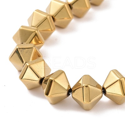 Electroplated Non-magnetic Synthetic Hematite Beads Strands G-G862-01B-1