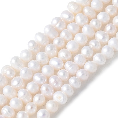 Natural Cultured Freshwater Pearl Beads Strands PEAR-I007-07N-04A-1
