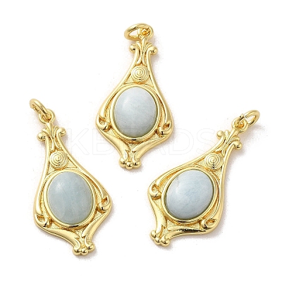 Natural Aquamarine Pendants G-C096-03G-10-1