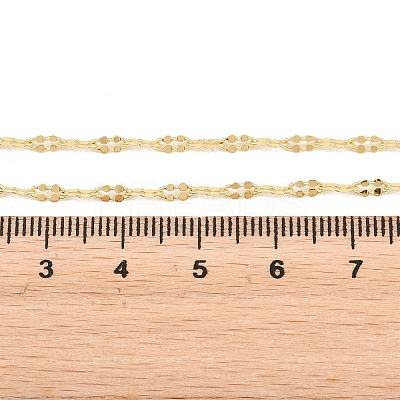 Brass Oval Link Chains Necklace for Women NJEW-P265-23G-1