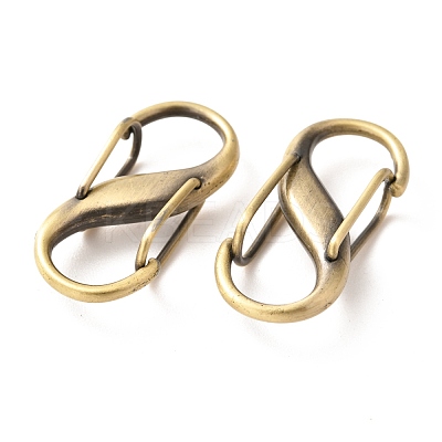 Zinc Alloy DIY Bags Adjustable Clasps Accessories PALLOY-A068-06BAB-1
