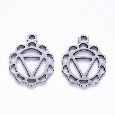 Non-Tarnish 304 Stainless Steel Pendants STAS-S113-007B-1