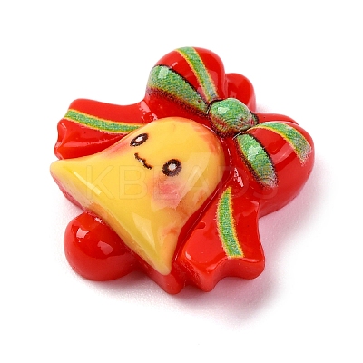 Colorful Christmas Theme Resin Cabochons RESI-R451-01B-1