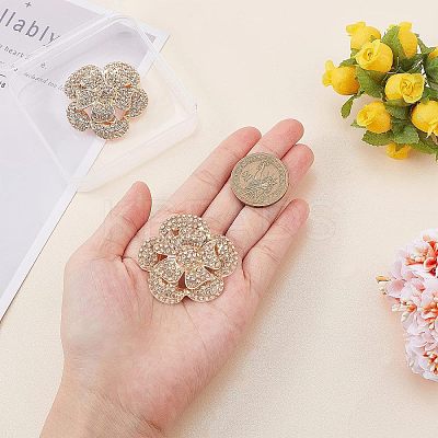 2Pcs Detachable Flower Shoe Decoration FIND-FG0001-69-1
