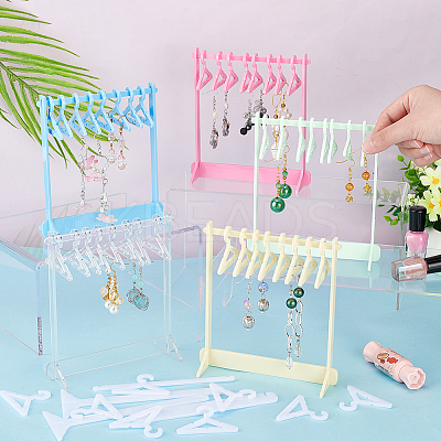 6 Sets 6 Styles Acrylic Earring Display Stands EDIS-PH0001-71-1