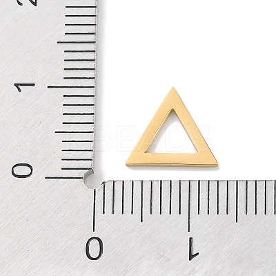 Golden Plated 304 Stainless Steel Charms STAS-K286-03E-G-1