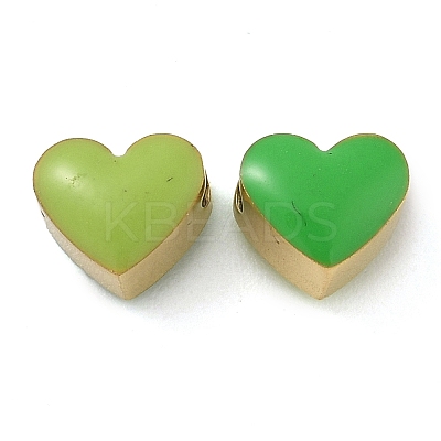 Ion Plating(IP) 304 Stainless Steel Enamel Beads STAS-B075-09G-02-1