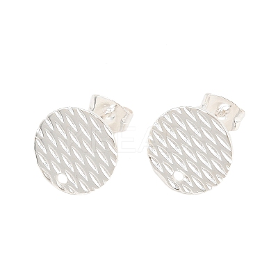 304 Stainless Steel Ear Stud Findings STAS-O119-16C-S-1
