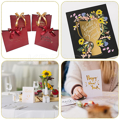 PET Hot Foil Stamping Paper DIY-WH0308-379A-1