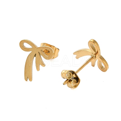 Plating 304 Stainless Steel Stud Earrings for Women EJEW-S233-01G-02-1