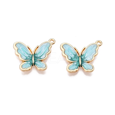 Rack Plating Alloy Enamel Pendants LS-ENAM-N056-364KCG-05-1