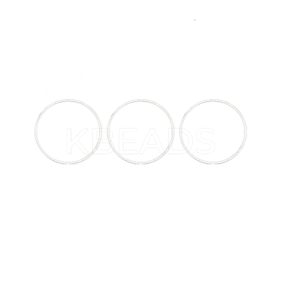 Brass Linking Rings KK-WH0045-016D-S-1