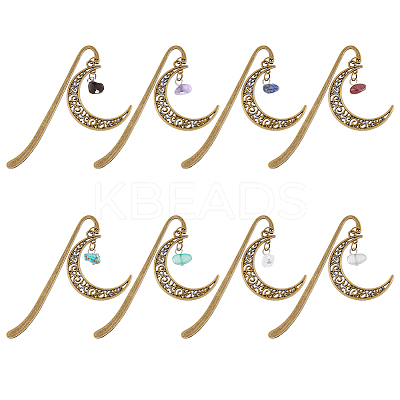 1 Set Tibetan Style Alloy Hook Bookmarks AJEW-FH0003-72A-1