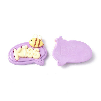 Opaque Resin Cabochons LS-CRES-P023-01D-1