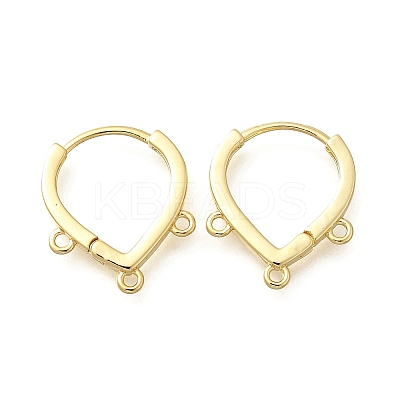 Brass Stud Earring Findings KK-Q035-08G-1
