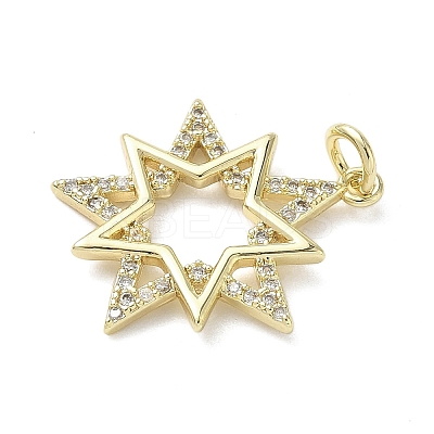 Brass Micro Pave Cubic Zirconia Pendants KK-L248-07G-02-1
