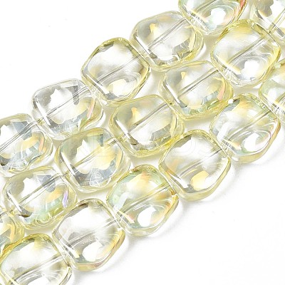 Electroplate Glass Beads Strand EGLA-S188-21-1
