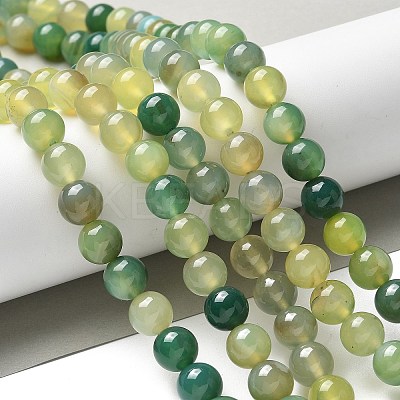 Natural Agate Beads Strands G-NH0001-G11-01-1