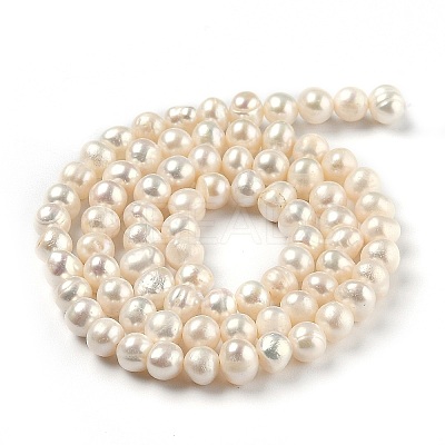 Natural Cultured Freshwater Pearl Beads Strands LS-PEAR-J005-03-01-1