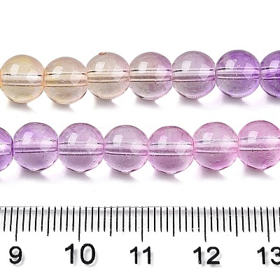 Baking Paint Transparent Glass Beads DGLA-M001-8mm-09-1