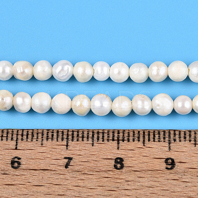 Natural Cultured Freshwater Pearl Beads Strands X-PEAR-N013-04F-1
