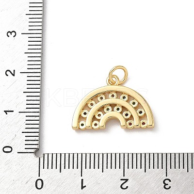Brass Micro Pave Cubic Zirconia Pendants KK-D502-29B-G-1