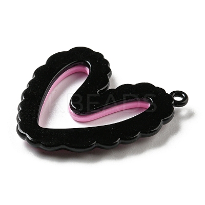 Spray Painted Alloy Pendants PALLOY-Z015-06EB-1