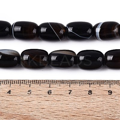 Natural Agate Beads Strands G-N356-02B-01-1