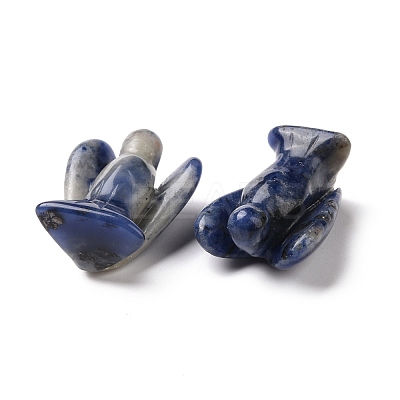 Natural Sodalite Angel Decor Healing Stones G-G864-01A-04-1
