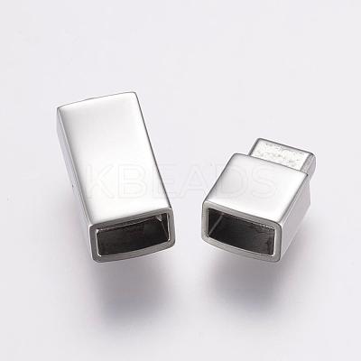 Tarnish Resistant 304 Stainless Steel Bayonet Clasps STAS-F122-39P-1