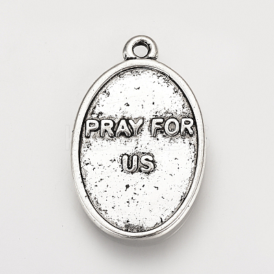Tibetan Style Alloy Pendants X-TIBE-Q078-09AS-RS-1