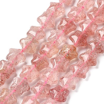 Natural Strawberry Quartz Beads Strands G-Z080-A19-8mm-1