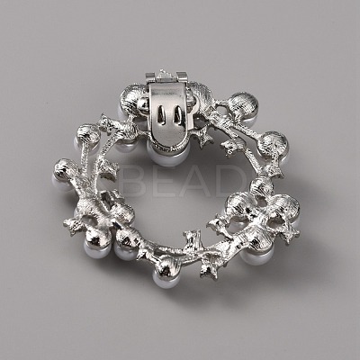 Plastic Imitation Pearl Shoe Decoration AJEW-WH0248-217P-1