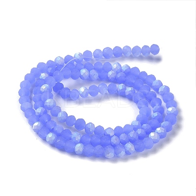 Imitation Jade Glass Beads Strands EGLA-A034-J4mm-MB03-1