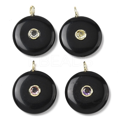 Natural Obsidian Pendants G-I391-02G-05-1