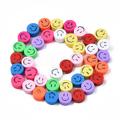 Handmade Polymer Clay Beads Strands CLAY-N008-049-1