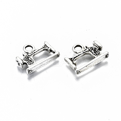 Tibetan Style Alloy Pendants TIBEP-N009-059AS-RS-1