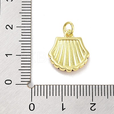 Real 18K Gold Plated Rack Plating Brass Enamel Charms KK-M293-31G-01-1