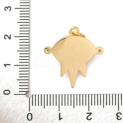 Brass Micro Pave Cubic Zirconia Pendants KK-A233-01G-02-1
