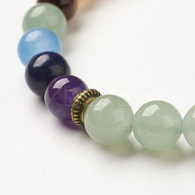 Yoga Chakra Jewelry BJEW-G554-02K-1