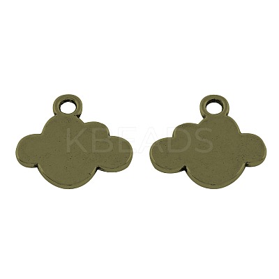 Tibetan Style Alloy Cloud Pendants TIBEP-5210-AB-FF-1