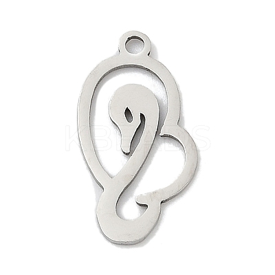 201 Stainless Steel Pendants STAS-F316-32A-P-1
